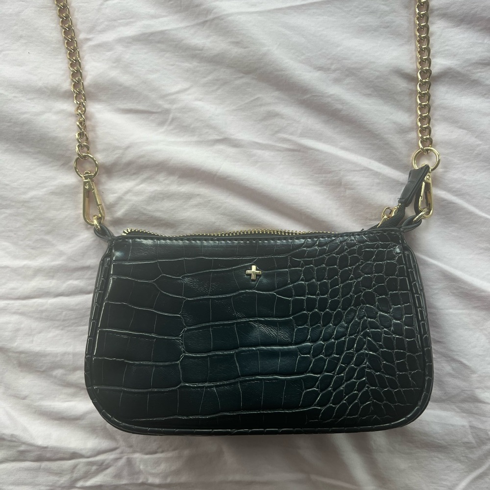 Peta and Jain Madrid bag black croc